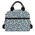 Snow Leopard Knitted Pattern Print Insulated Lunch Bag
