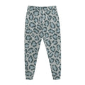 Snow Leopard Knitted Pattern Print Jogger Pants