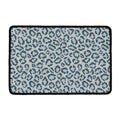 Snow Leopard Knitted Pattern Print Kitchen Mat