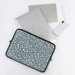 Snow Leopard Knitted Pattern Print Laptop Sleeve
