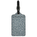 Snow Leopard Knitted Pattern Print Luggage Tag