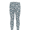 Snow Leopard Knitted Pattern Print Men's Leggings