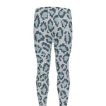 Snow Leopard Knitted Pattern Print Men's leggings