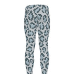 Snow Leopard Knitted Pattern Print Men's leggings