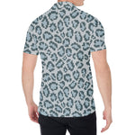 Snow Leopard Knitted Pattern Print Men's Shirt