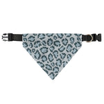 Snow Leopard Knitted Pattern Print Over The Collar Dog Bandana