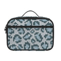 Snow Leopard Knitted Pattern Print Portable Lunch Bag