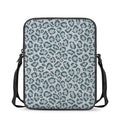 Snow Leopard Knitted Pattern Print Rectangular Crossbody Bag