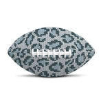Snow Leopard Knitted Pattern Print Rugby Ball