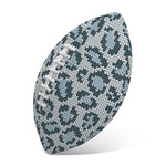 Snow Leopard Knitted Pattern Print Rugby Ball