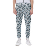 Snow Leopard Knitted Pattern Print Scuba Joggers