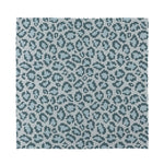 Snow Leopard Knitted Pattern Print Silk Bandana