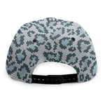 Snow Leopard Knitted Pattern Print Snapback Cap