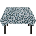 Snow Leopard Knitted Pattern Print Tablecloth