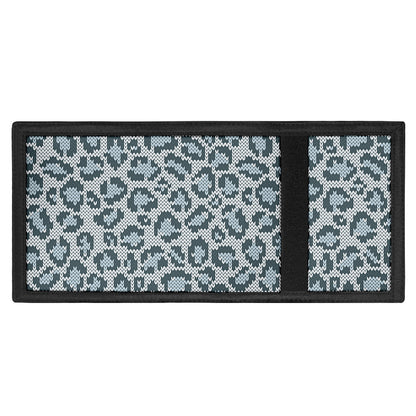Snow Leopard Knitted Pattern Print Trifold Wallet