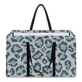 Snow Leopard Knitted Pattern Print Utility Tote Bag