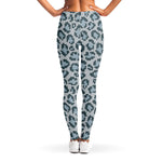 Snow Leopard Knitted Pattern Print Women's Leggings