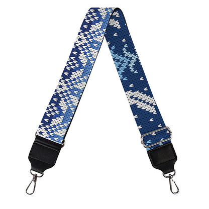 Snow Rabbit Knitted Pattern Print Bag Strap