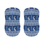 Snow Rabbit Knitted Pattern Print Bar Stool Covers
