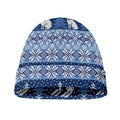Snow Rabbit Knitted Pattern Print Beanie