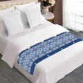 Snow Rabbit Knitted Pattern Print Bed Runner