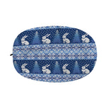 Snow Rabbit Knitted Pattern Print Car Side Mirror Covers
