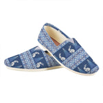Snow Rabbit Knitted Pattern Print Casual Shoes