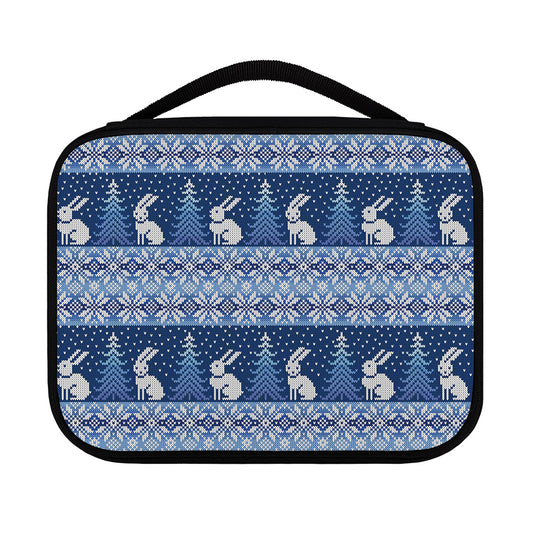 Snow Rabbit Knitted Pattern Print Classic Bible Case