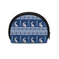 Snow Rabbit Knitted Pattern Print Coin Purse