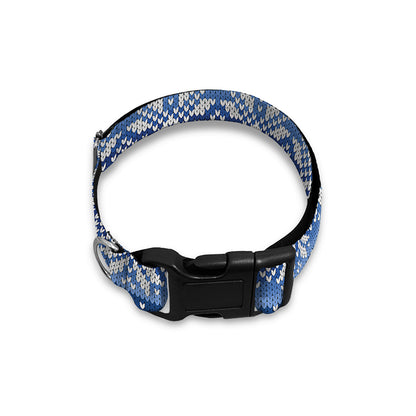 Snow Rabbit Knitted Pattern Print Dog Collar