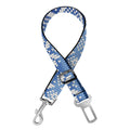 Snow Rabbit Knitted Pattern Print Dog Seat Belt