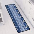 Snow Rabbit Knitted Pattern Print Long Kitchen Mat