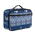 Snow Rabbit Knitted Pattern Print Portable Lunch Bag