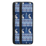 Snow Rabbit Knitted Pattern Print Refrigerator Handle Covers