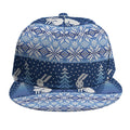 Snow Rabbit Knitted Pattern Print Snapback Cap