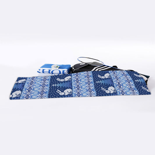Snow Rabbit Knitted Pattern Print Sports Towel