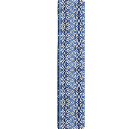 Snow Rabbit Knitted Pattern Print Table Runner
