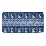Snow Rabbit Knitted Pattern Print Towel