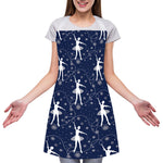 Snowflake Ballet Pattern Print Adjustable Apron