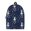 Snowflake Ballet Pattern Print School Backpack