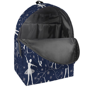 Snowflake Ballet Pattern Print Backpack