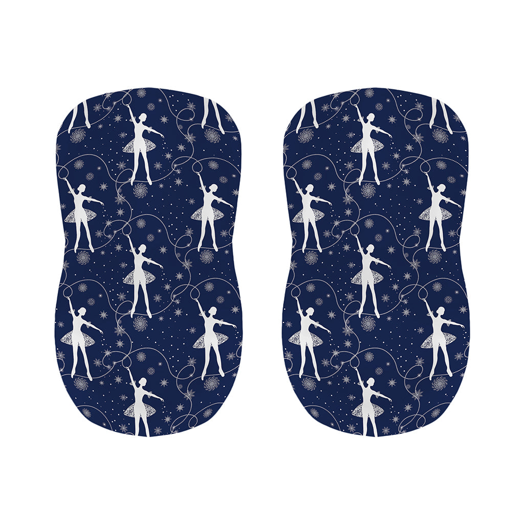 Snowflake Ballet Pattern Print Bar Stool Covers
