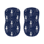 Snowflake Ballet Pattern Print Bar Stool Covers