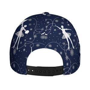 Snowflake Ballet Pattern Print Baseball Cap