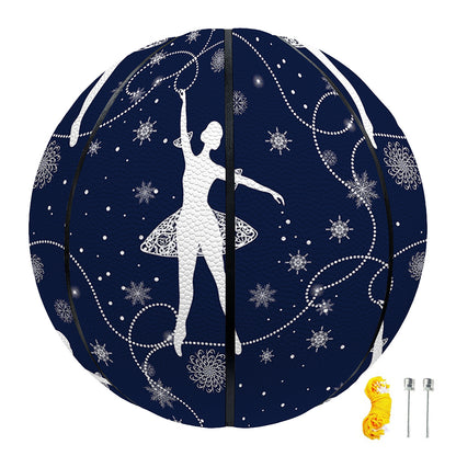 Snowflake Ballet Pattern Print Basketball