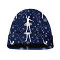 Snowflake Ballet Pattern Print Beanie