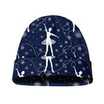 Snowflake Ballet Pattern Print Beanie