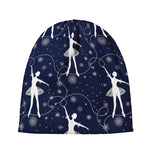 Snowflake Ballet Pattern Print Beanie