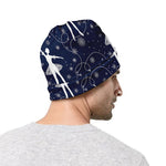 Snowflake Ballet Pattern Print Beanie