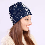 Snowflake Ballet Pattern Print Beanie